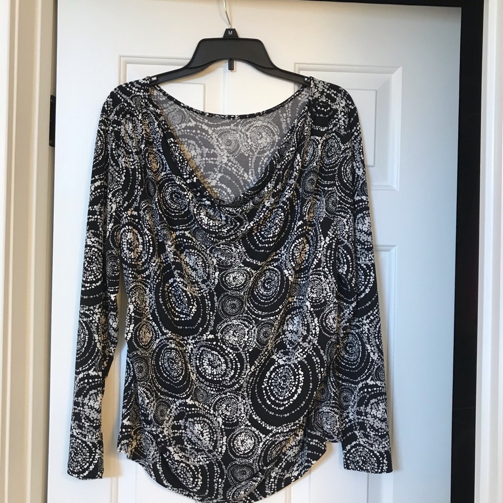 Lane Bryant drape neck blouse
